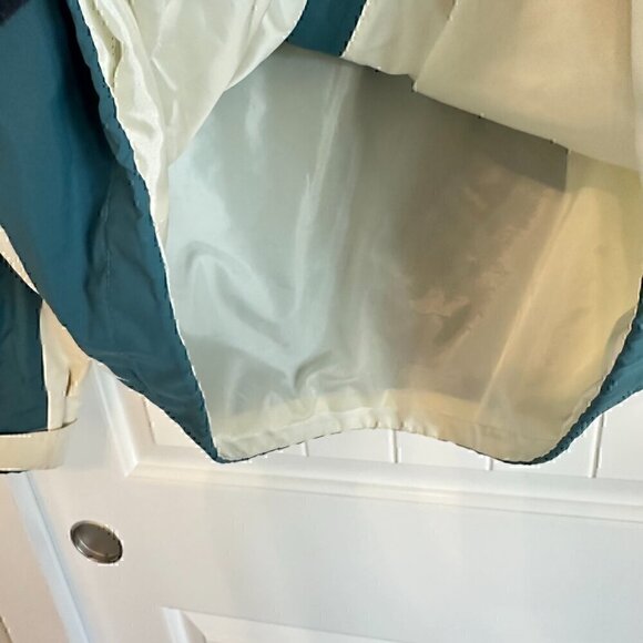 VINTAGE 80s / 90s windbreaker hoodie full zip with pockets - women's large - Picture 9 of 13